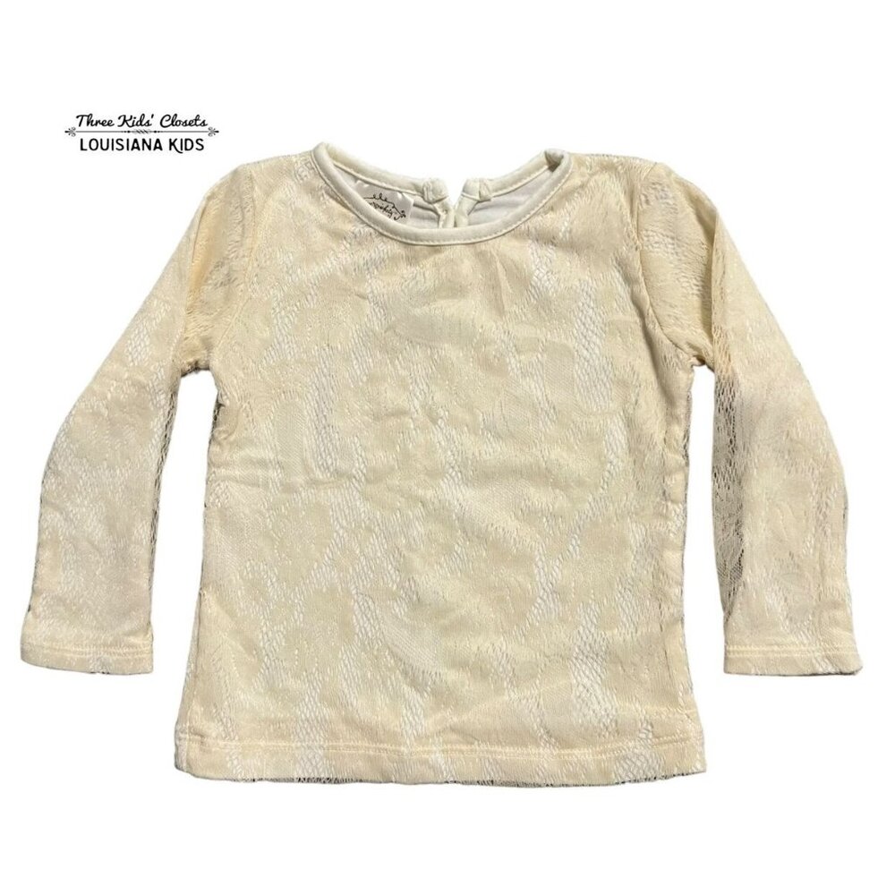 Persnickety 12-18m Ecru Lace Top